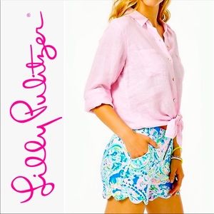 Lilly Pulitzer Buttercup Knit Shorts NWT